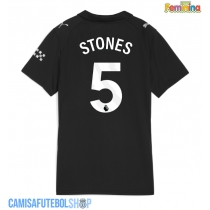 Camisa de time de futebol Manchester City John Stones #5 Replicas 2º Equipamento Feminina 2025-26 Manga Curta